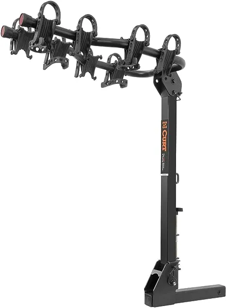 Curt 18064 Premium Hitch-Mounted Bike Rack