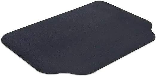 9M-110-30C-4L Protective Spills and Splatters Deck and Patio Mat, 30" x 48", Black