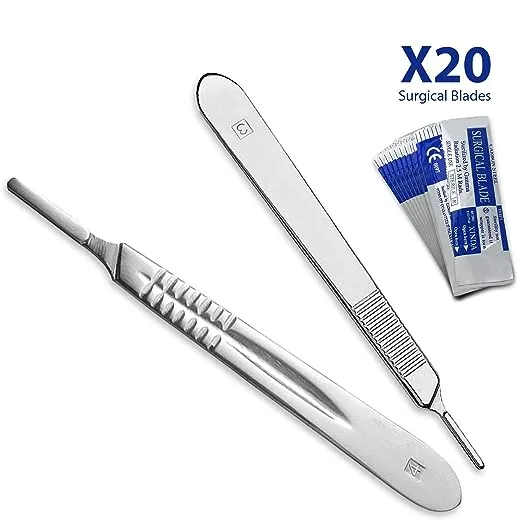 30 Pcs Advanced Dissection Kit Biology Lab Anatomy Dissecting Set for Medical Students and Veterinary with Stainless Steel Scalpel Knife Handle Blades
