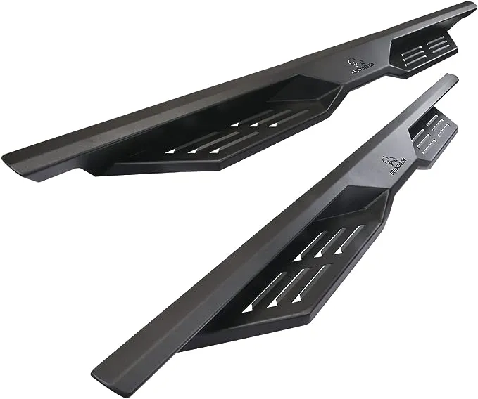 IRONBISON Defender Side Steps Fit 2015-2023 Chevy Colorado/GMC Canyon Crew Cab Truck Pickup Running Boards Fine Texture Black 5” Drop Steps Nerf Bars Rock Slider (2pcs)