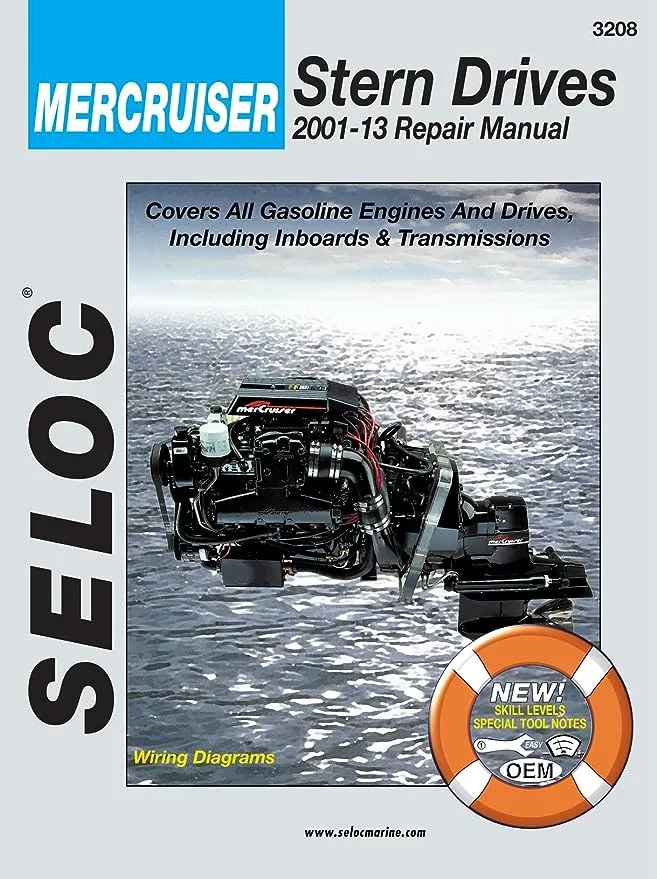 Sierra International Seloc Manual 18-03208 Mercrusier Stern Drives Repair 2001-2013 Gasoline Engine & Drives including Inboards & Transmissions