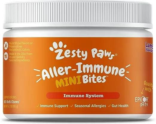 Zesty Paws Allergy & Immune Mini Bites Lamb Flavored Soft Chew