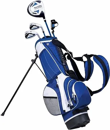 Powerbilt Junior Kids Boys Ages 5-8 Golf Club Set Right Hand Blue