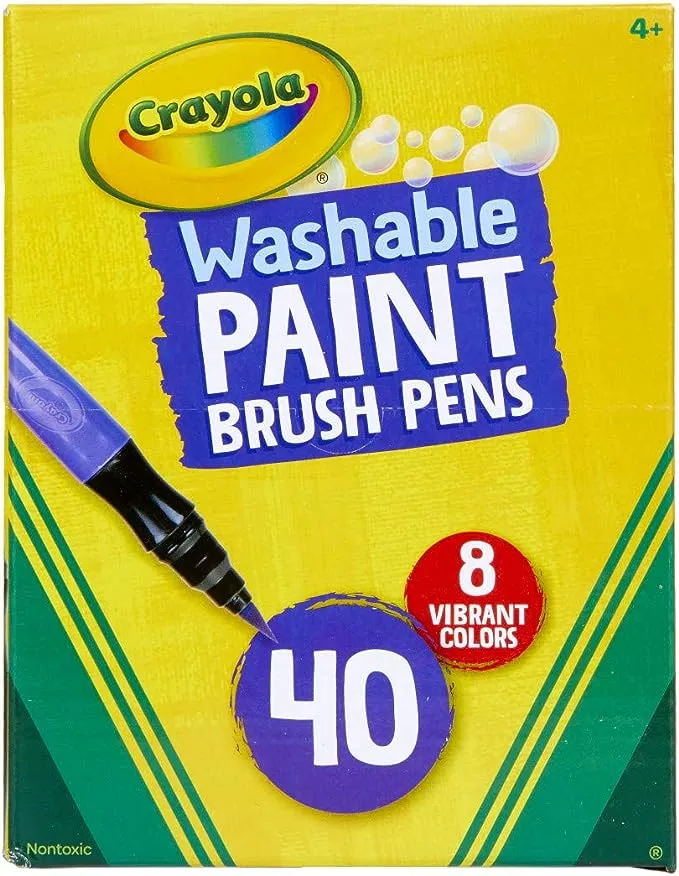 Crayola No-Drip Washable Paint Brush Pens