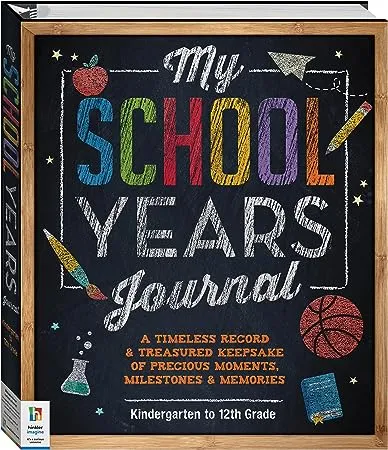 Hinkler: My School Years Journal - Preserve Memories of Children, Kindergarten to Grade 12, Store Certificates & Medals, Comes with Height Chart