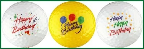 Happy Birthday Golf Ball Gift Set