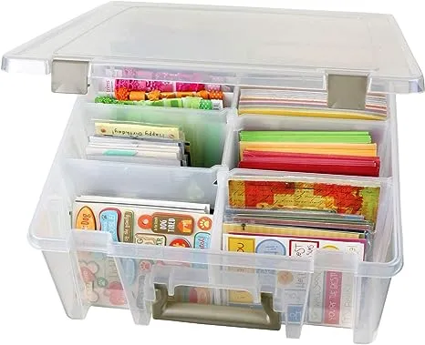 ArtBin Super Satchel Box, Double Deep, Transparent