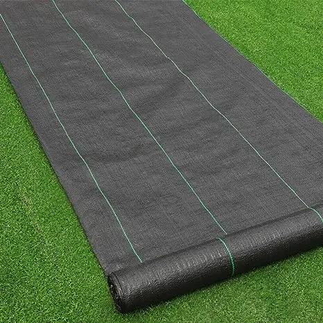 Goasis Lawn Weed Barrier Control Fabric Ground Cover Membrane Garden Landscape Driveway Weed Block Nonwoven Heavy Duty 125gsm Black,3FT x 100FT