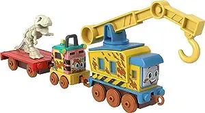 Thomas & Friends Diecast Toy Train Medieval Thomas Push-Along Engine with Boulder Launcher for Preschool Pretend Play Kids Ages 3+ Years