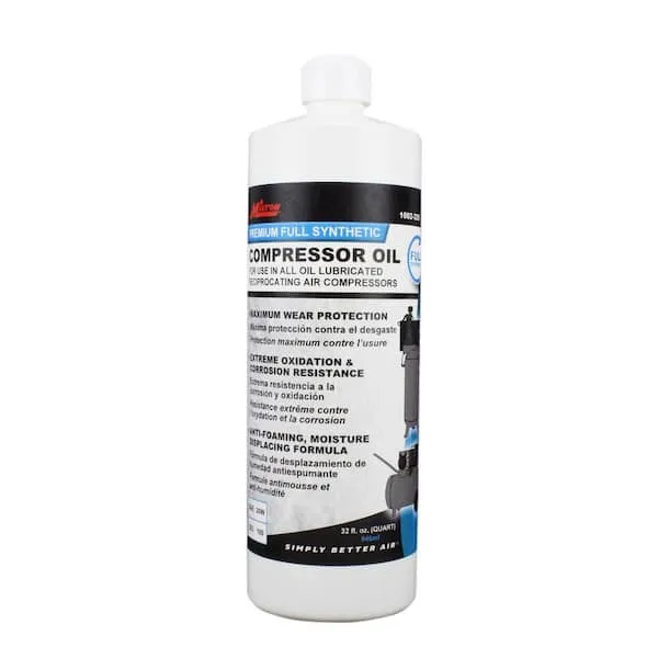 Milton® Premium Full Synthetic Air Compressor Oil, 32 oz.