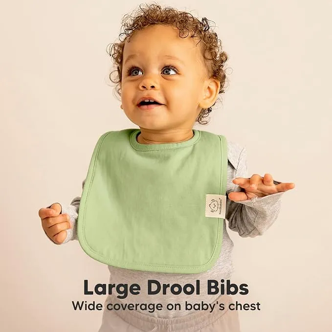 8-Pack Organic Baby Bibs for Boy, Girl - Drool Cruise 