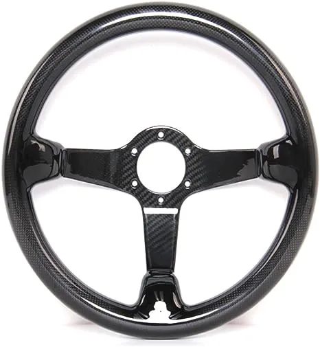 Carbon Fiber Racing Quick Release Steering Wheel 14'' inch 350mm Diameter 6 Bolts