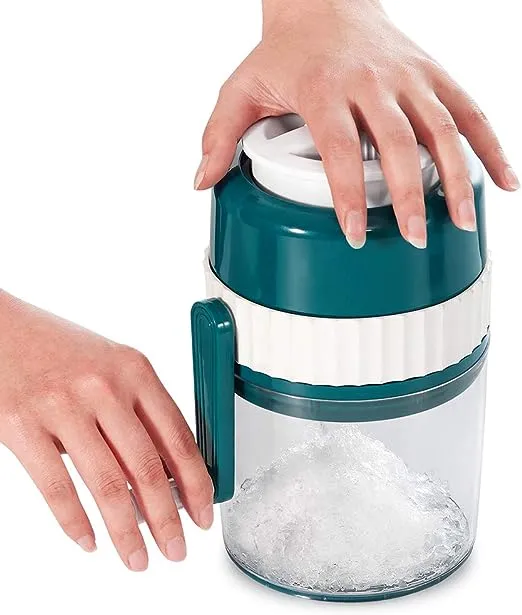 Ice Shaver and Snow Cone Machine - Premium Portable Ice Crusher and Shaved Ice Machine with Ice Cube Trays - BPA Free