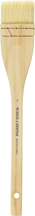 Winsor & Newton Hake Wide Flat Wood Handle Brush-2"