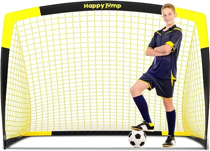 Happy Jump Soccer Goal Pop Up Foldable Soccer Net for Backyard