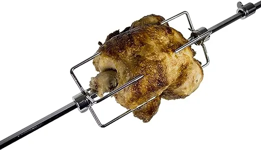 Dyna-Glo Universal Heavy Duty Rotisserie Kit for Grills, Black & Silver