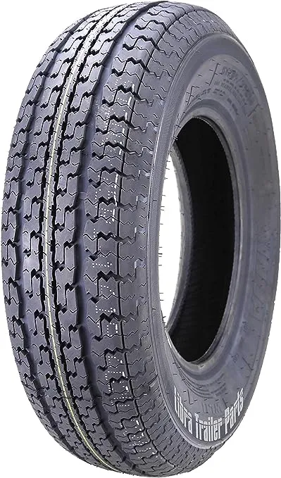 One New Premium Trailer Tire ST 205 75R15 / 8PR Load Range D Steel Belted Radial w/Scuff Guard