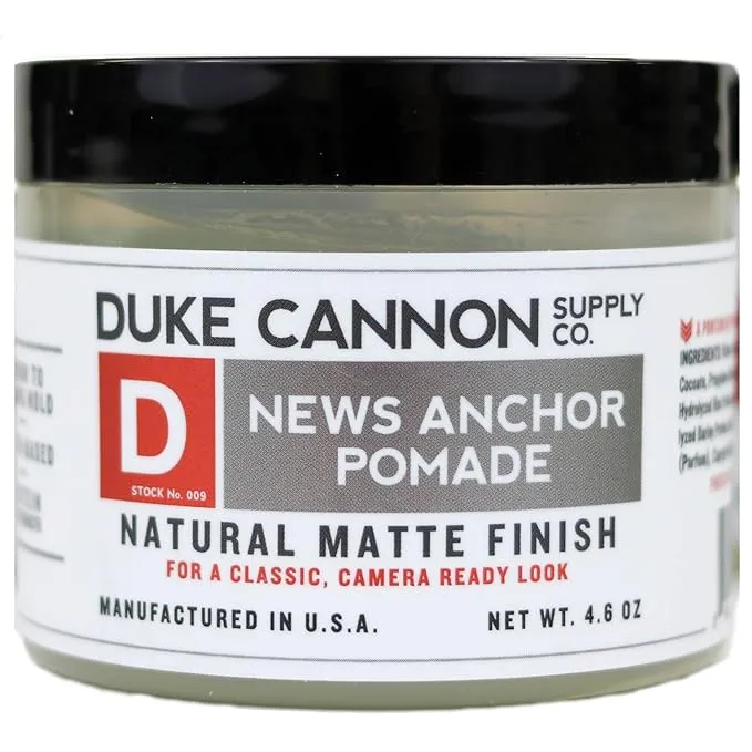 Duke Cannon News Anchor Hold Pomade (Pack of 1, NEWS ANCHOR)