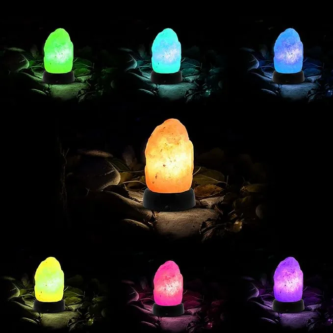 Himalayan Glow Battery Operated LED Multicolor Salt Lamp