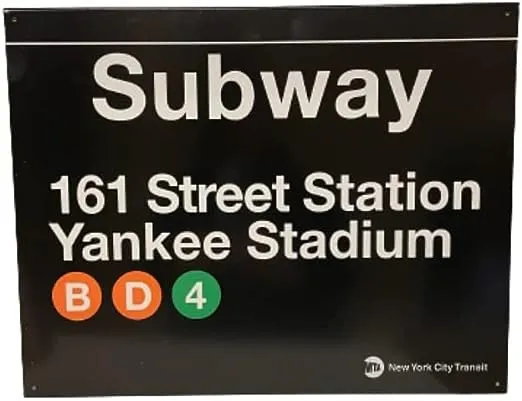 Yankee Stadium Subway Sign