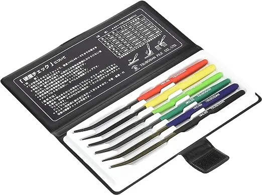 TSUBOSAN Japan-Hardness Tester Checker File HRC40-HRC65 Set of 6