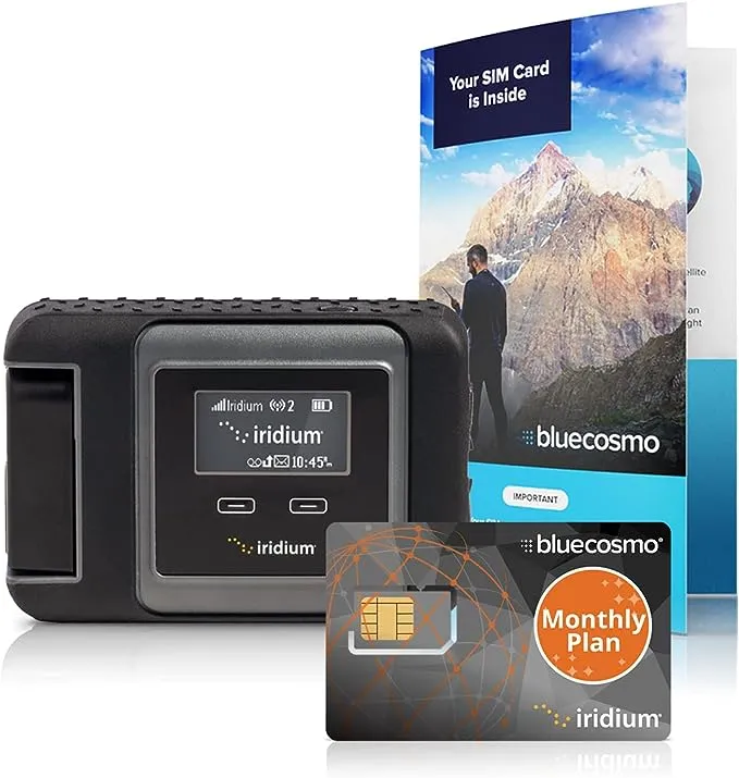 BlueCosmo Iridium Go! Satellite Phone Wi-Fi Hotspot for Voice, Messaging & Data ...