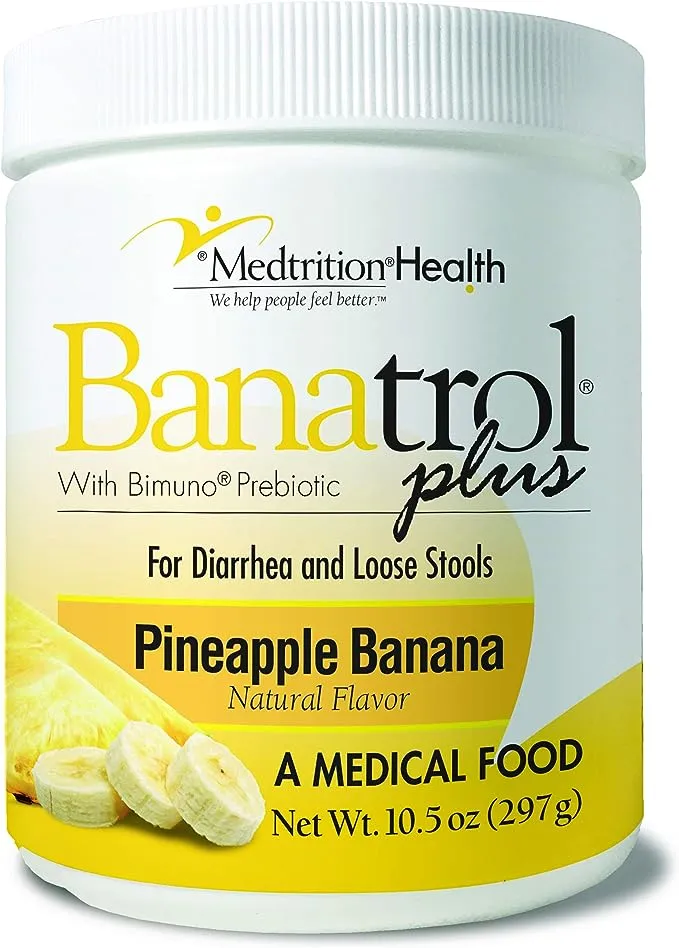 Banatrol - Natural Anti-Diarrhea Relief, Kids and Adults, for Ibs, Antibiotic Use, Food Poisoning and Chemotherapy (pineapple)