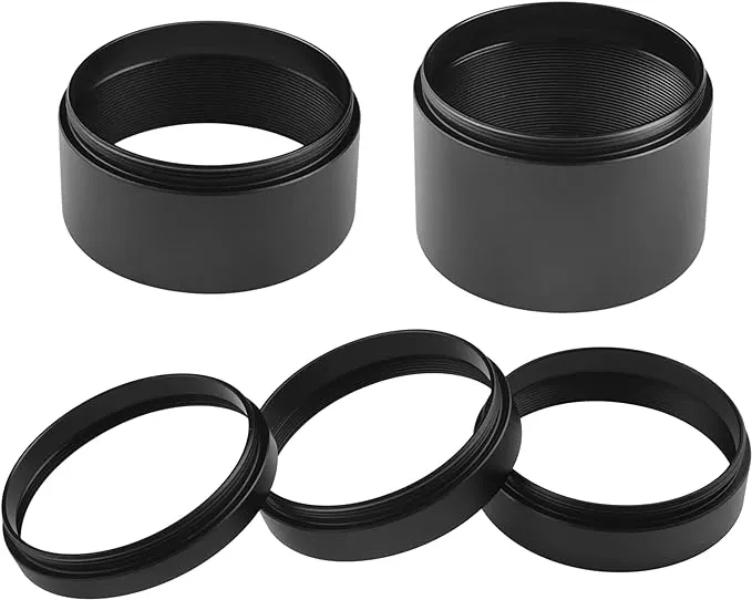 Astromania Astronomical 2"/M48-extension Tube Kit for Cameras and eyepieces - Length 5mm 8mm 10mm 20mm 30mm - M48x0.75 on Both Sides