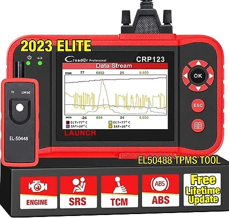 2022 Newest Elite Launch CRP123 OBD2 Scanner with El-50448 TPMS Activa