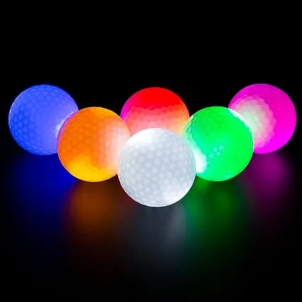 Light up Golf Balls, Hit Glow in The Dark Night Golf Balls - Multi Colors. 12pcs