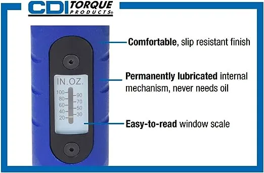 CDI 1/4&#034; Micro Adjustable Torque Screwdriver 151SM-CDI