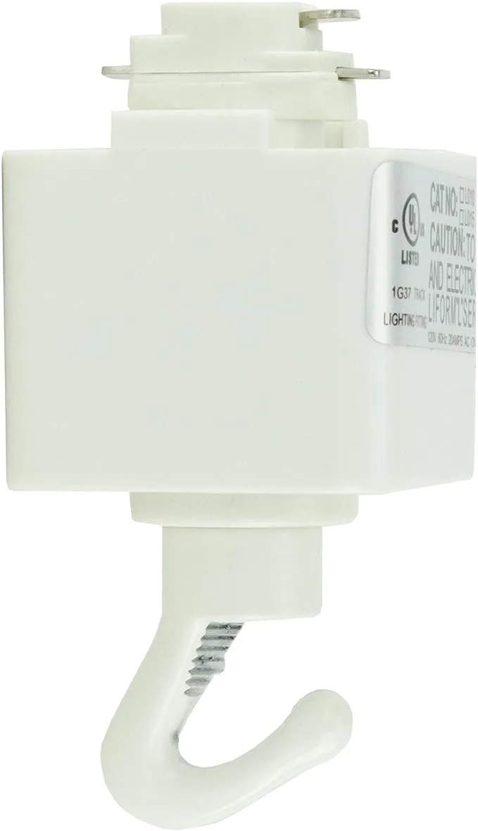 Direct-Lighting H System Track Adapter with Hook H870-WH (White)