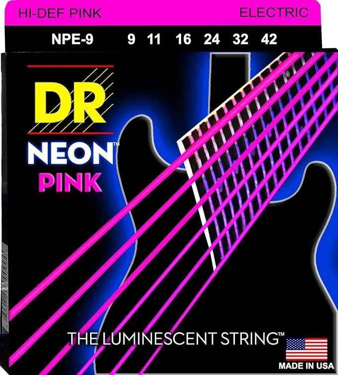 DR Neon Pink Electric Guitar Strings