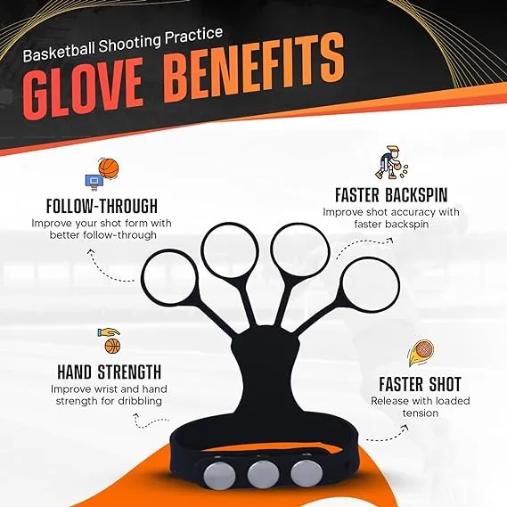 FNBX Flickglove Basketball Shooting Aid, Training Equipment for Improving Shot ...