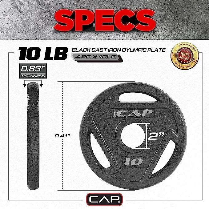 CAP Barbell Olympic Grip Weight Plate Collection