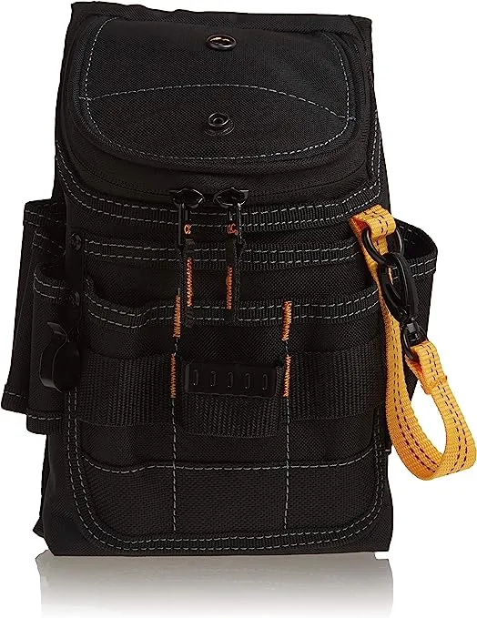 CLC 1524 Tool Works Series Utility Pouch, 11-Pocket, Polyester, Black