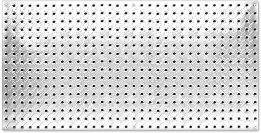 Knape & Vogt John Sterling Heavyweight Diamond Plate Steel Pegboard, 16 by 32-Inch
