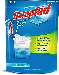 Damprid Moisture Absorber, Fragrance Free, Refill - 42 oz