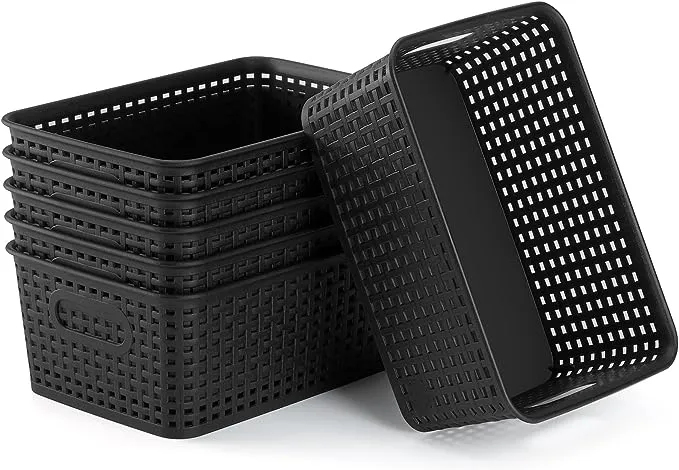 Rebrilliant Plastic Storage Basket Set of 6