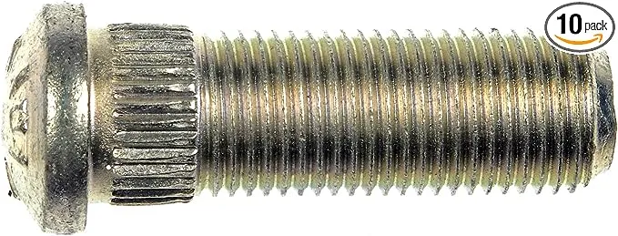 Dorman 610-138 Rear 1/2-20 Serrated Wheel Stud - .535 In. Knurl, 1-17/32 In. Length Compatible with Select Models, 10 Pack