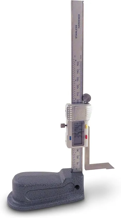 Taytools 0-6”, 0-150 mm, Digital Height Gauge, Electronic Height Gauge, 0.0005” Resolution DHG