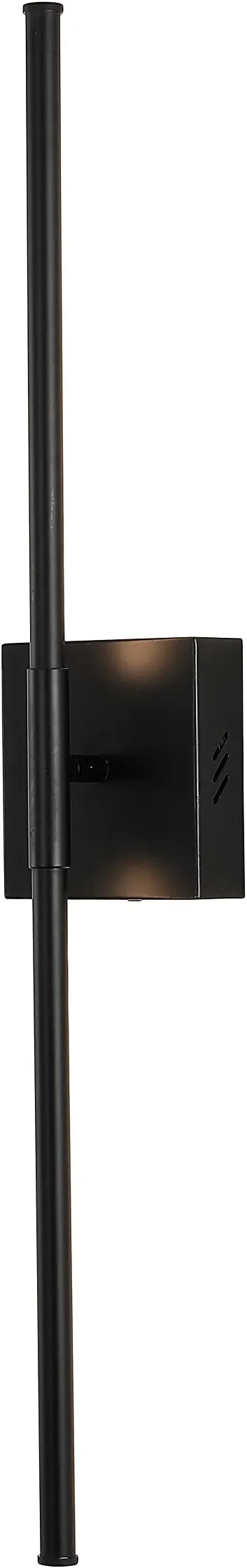 JONATHAN Y JYL7022C Makena 28" Dimmable Integrated LED Modern Metal Wall Sconce Minimalistic Contemporary 3000K 10W Bulbs Entryway Lobby Kitchen Bathroom Bedroom Living Room Hallway, Black