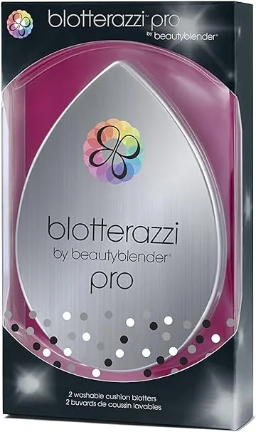 Beautyblender® | Blotterazzi® Pro Reusable Makeup Blotting Sponge, Includes Mirrored Compact, Re-Texturize Makeup, Absorb Excess Oil and Shine