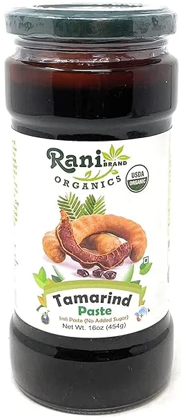 Rani Organic Tamarind Paste (Imli Paste) 32oz (2lbs) 908g Glass Jar, No Sugar Added ~ All Natural | Vegan | Gluten Free | No Colors | NON-GMO | Indian Origin | USDA Certified Organic