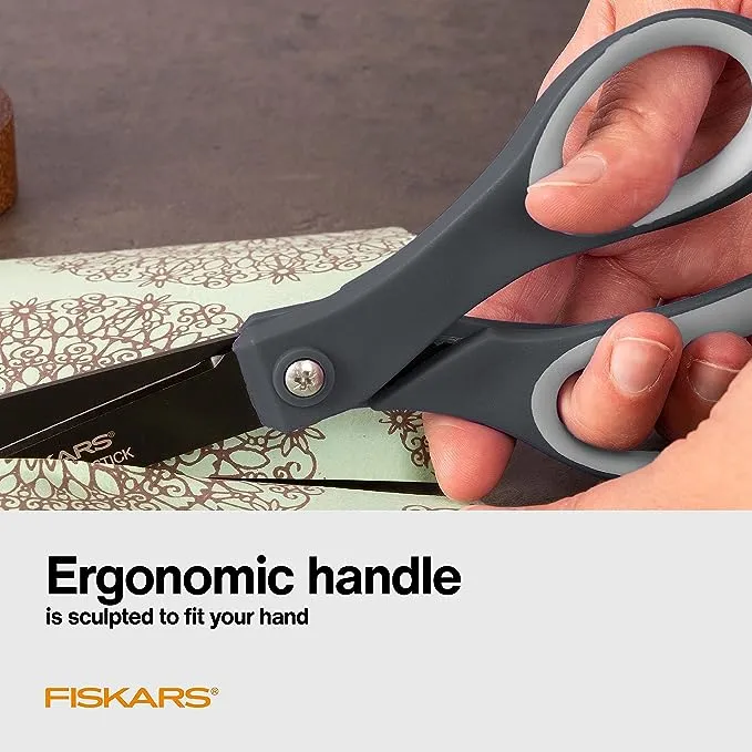 Fiskars Everyday Softgrip Non-Stick Titanium Scissors 8 Inch 1 Pack Of 1 Piece