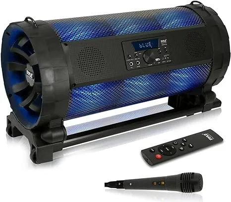 Pyle PBMSPG198 - Bluetooth Boom Box Speaker System - Wireless & Portable Stereo