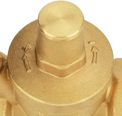 DN25 Brass Relief Valve Adjustable Water Pressure Reducing Regulator Reducer+Gauge Meter