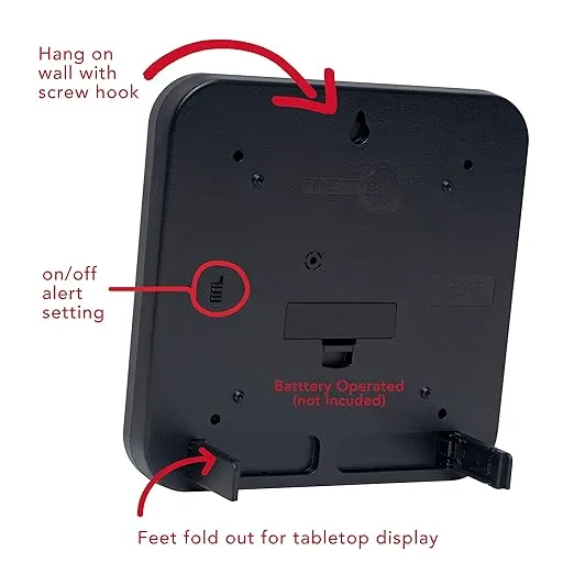 Time Timer 60 Minute Visual Timer 12", Plastic (TTMTT12BW)