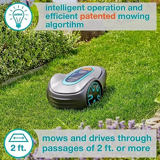 Gardena SILENO Minimo Automatic Robotic Lawn Mower with Bluetooth app Boundary Wire