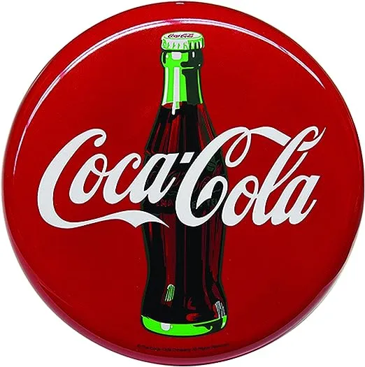 Tablecraft Coca Cola Sign - 16" Round